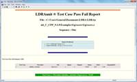 LDRAunit Testcase Pass/Fail Report